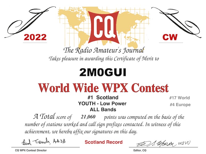 2M0GUI contest certificate