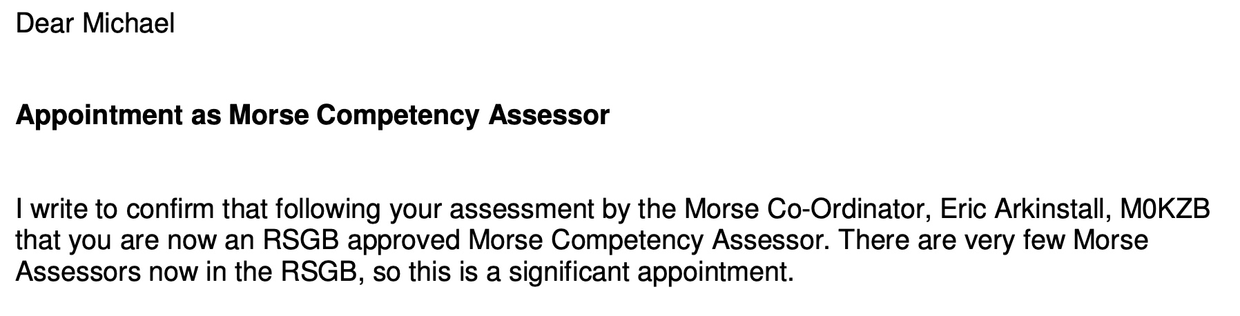 Morse Assessor