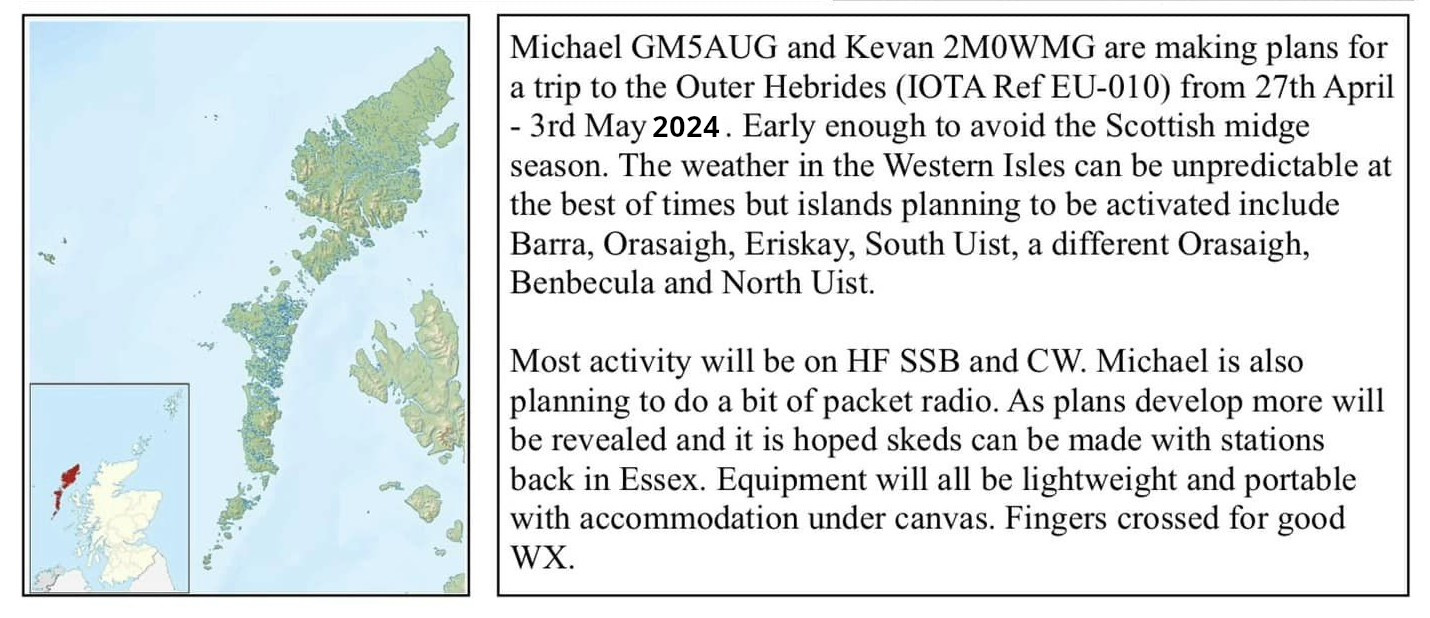 forthcoming DXpedition