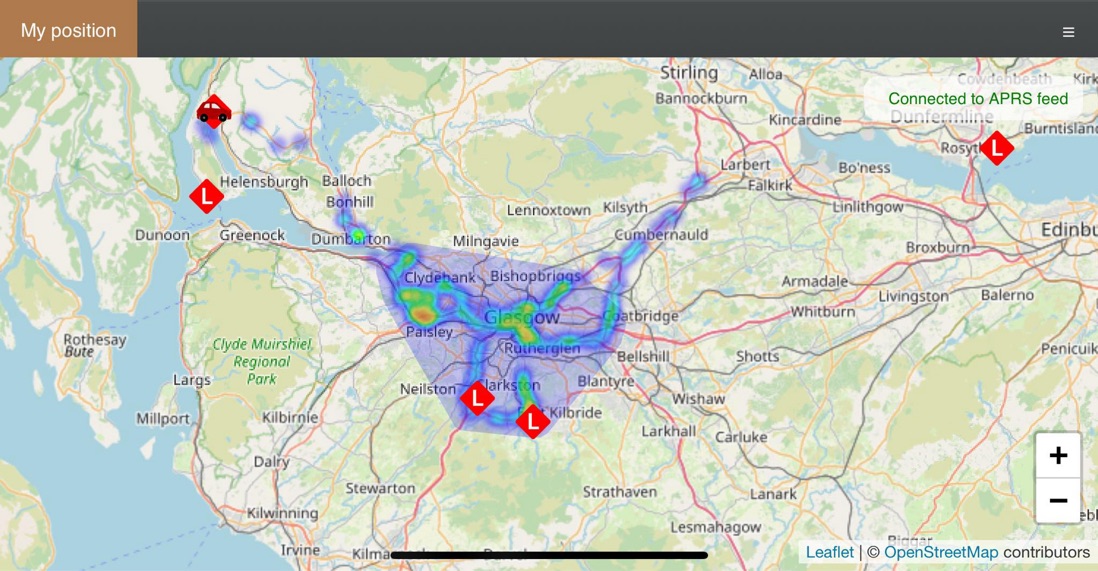 Heat map for LoRa